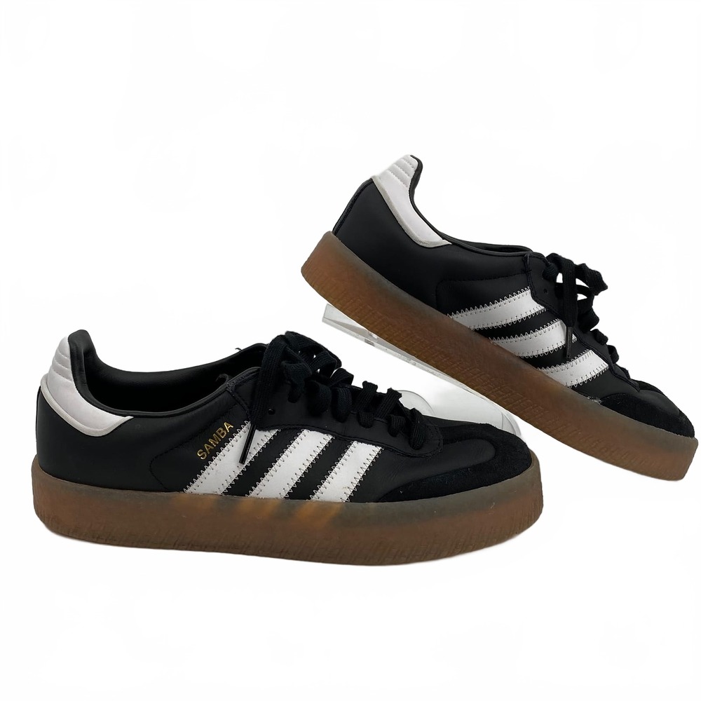 Adidas Black White Platform Samba Sneakers | Women’s 8.5